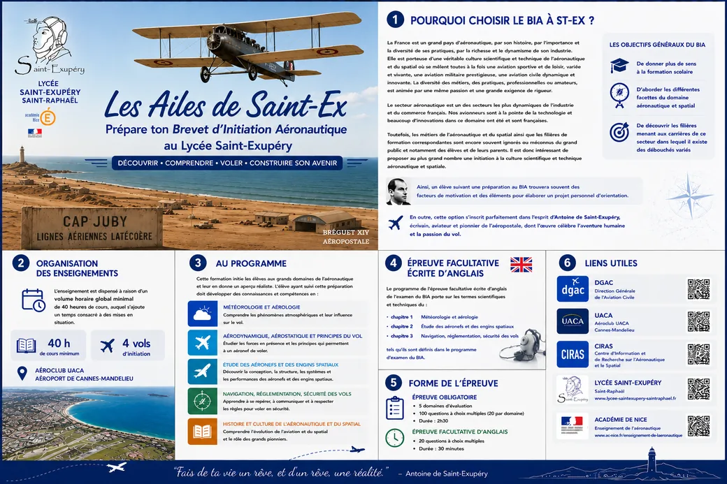 Flyer Les Ailes de Saint-Ex