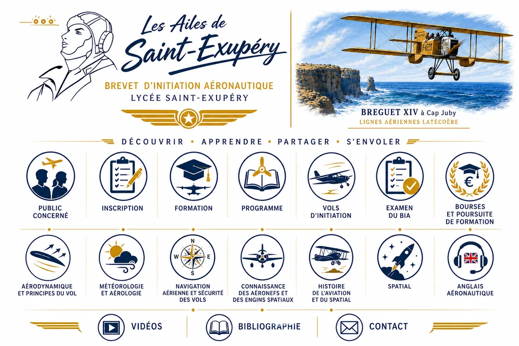 Les Ailes de Saint-Exupéry - Brevet d'Initiation Aéronautique